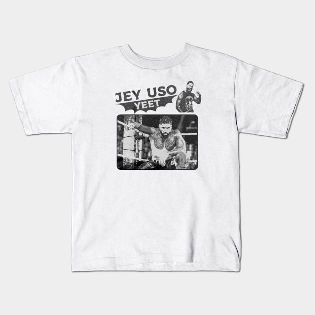 Jey 'Yeet' Uso Kids T-Shirt by clownescape